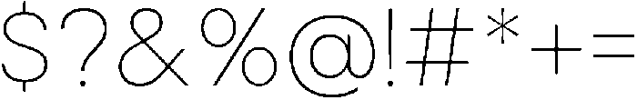 Noverion Slab Thin otf (100) Font OTHER CHARS