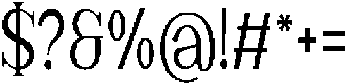 Noveris Serif Condensed otf (400) Font OTHER CHARS