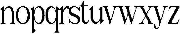 Noveris Serif Condensed otf (400) Font LOWERCASE