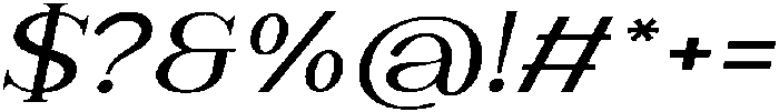 Noveris Serif Expanded Slant otf (400) Font OTHER CHARS