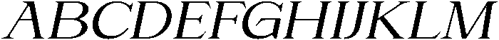 Noveris Serif Expanded Slant otf (400) Font UPPERCASE