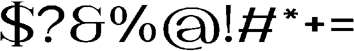 Noveris Serif Expanded otf (400) Font OTHER CHARS