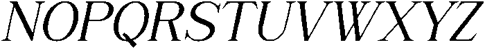 Noveris Serif Slant otf (400) Font UPPERCASE