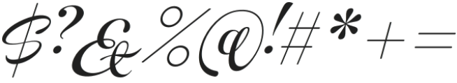 Novety Script Italic otf (400) Font OTHER CHARS
