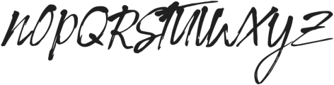 Novigirl brush Regular otf (400) Font UPPERCASE