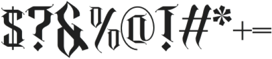 Noxa Gothic Regular otf (400) Font OTHER CHARS