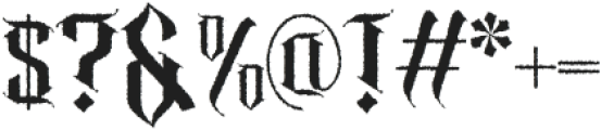 Noxa Gothic Rough otf (400) Font OTHER CHARS