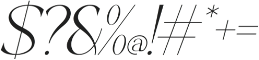 Noxasails Italic otf (400) Font OTHER CHARS