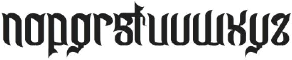 Noxfreatus Regular otf (400) Font LOWERCASE