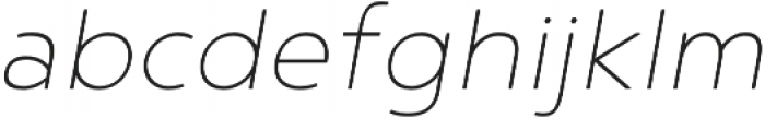 Noyh ExtraLight Italic otf (200) Font LOWERCASE