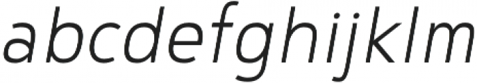 Noyh Geometric Slim Light Italic otf (300) Font LOWERCASE