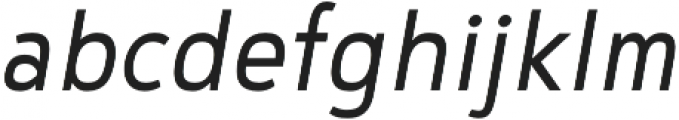 Noyh Geometric Slim SemiLight Italic otf (300) Font LOWERCASE