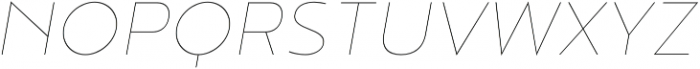 Noyh Geometric Thin Italic otf (100) Font UPPERCASE