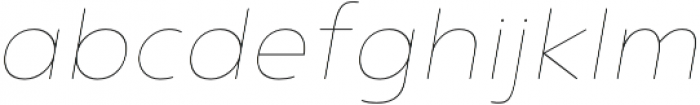 Noyh R Thin Italic otf (100) Font LOWERCASE