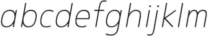 Noyh Slim R ExtraLight Italic otf (200) Font LOWERCASE