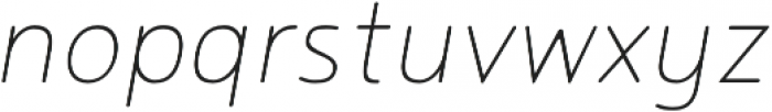 Noyh Slim R ExtraLight Italic otf (200) Font LOWERCASE