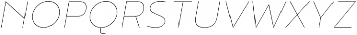 Noyh Thin Italic otf (100) Font UPPERCASE