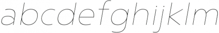 Noyh Thin Italic otf (100) Font LOWERCASE