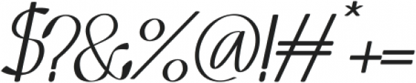 Nozomi Thin Italic otf (100) Font OTHER CHARS