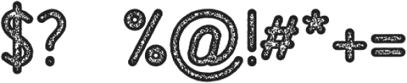 nouty stamp otf (400) Font OTHER CHARS