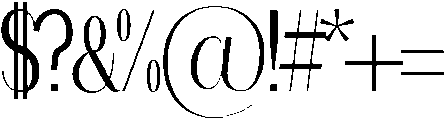 nova Light otf (300) Font OTHER CHARS