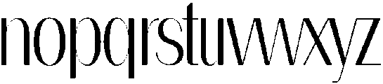 nova Light otf (300) Font LOWERCASE