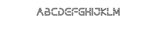 NOTHAN-Outline.otf Font UPPERCASE