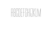 Nordams-Thin-Outline.ttf Font UPPERCASE