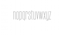 Nordams-Thin-Outline.ttf Font LOWERCASE