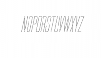 Nordams-Thin-italic-outline.ttf Font UPPERCASE