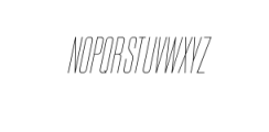 Nordams-Thin-italic.ttf Font UPPERCASE