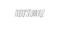 Nordams-Thin-italic.ttf Font LOWERCASE