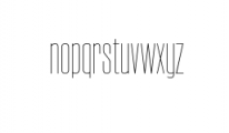 Nordams-Thin.ttf Font LOWERCASE