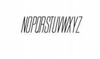 Nordams-light-italic.ttf Font UPPERCASE