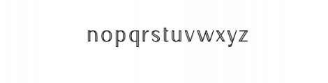 Nourishe-Inline.ttf Font LOWERCASE