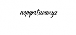 Novitha Script Font LOWERCASE