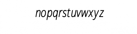 Novus-Light-Italic.otf Font LOWERCASE