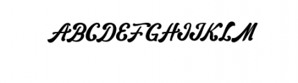 norty script.otf Font UPPERCASE