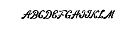 norty script.ttf Font UPPERCASE