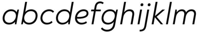 Noah Text Regular Italic Font LOWERCASE