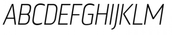 Nordikka Extra Light Italic Font UPPERCASE