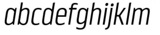 Nordikka Light Italic Font LOWERCASE