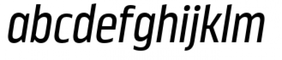Nordikka Regular Italic Font LOWERCASE