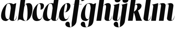 Norman Fat Italic Font LOWERCASE