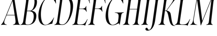 Norman Italic 2 Font UPPERCASE