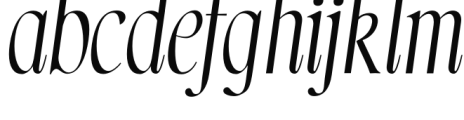 Norman Italic 2 Font LOWERCASE