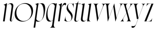 Norman Italic Font LOWERCASE