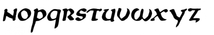 Northumbria Italic Font LOWERCASE