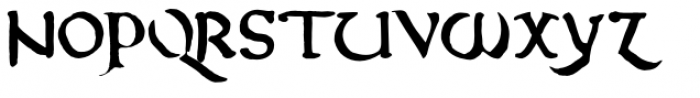 Northumbria Regular Font UPPERCASE