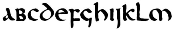 Northumbria Regular Font LOWERCASE